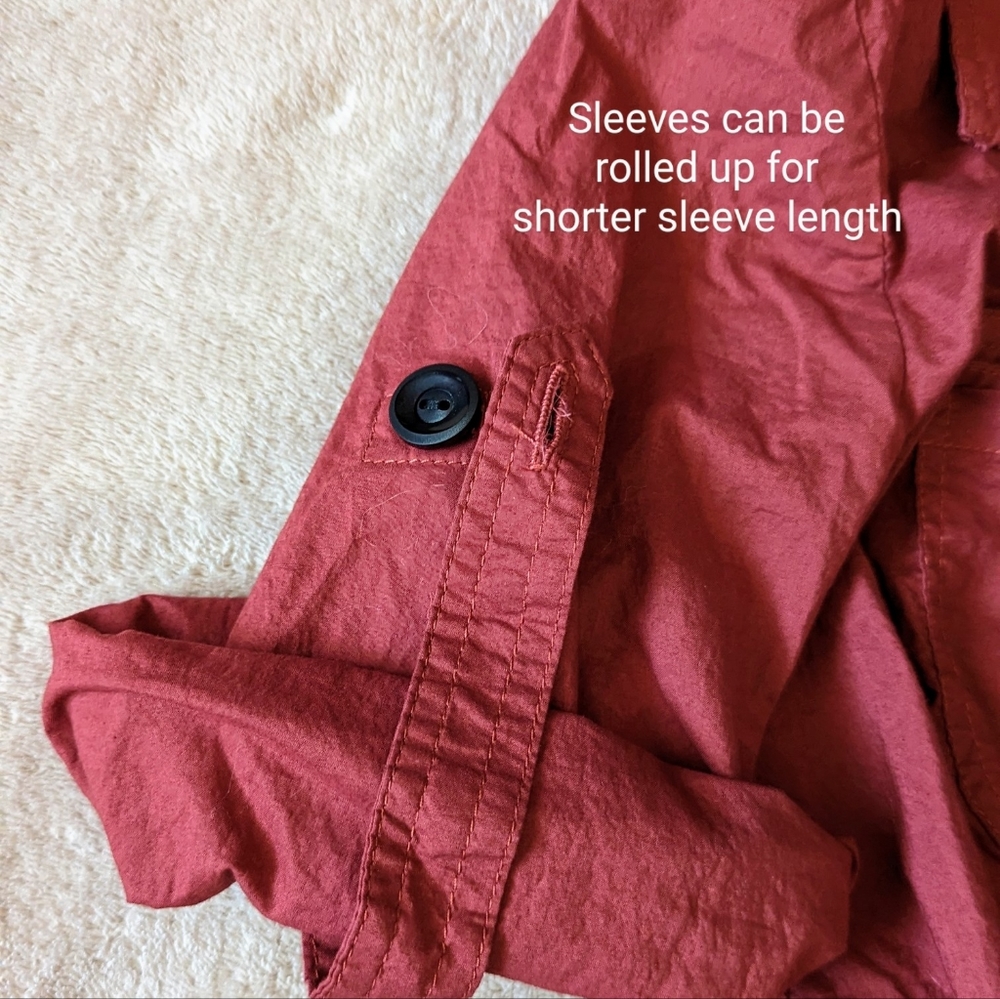 Hawksley brand, ladies Lg (fits like a small) wine coloured shirt dress,… - Picture 8 of 14